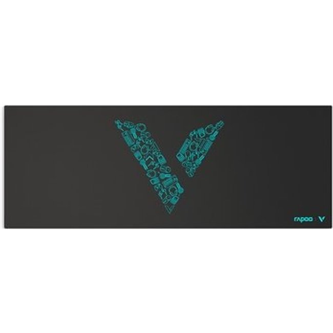 Mousepad Gamer Rapoo com Superfície Têxtil de Alta Precisão, Base Antiderrapante e Bordas Reforçadas, 800x300mm, Preto - V1L