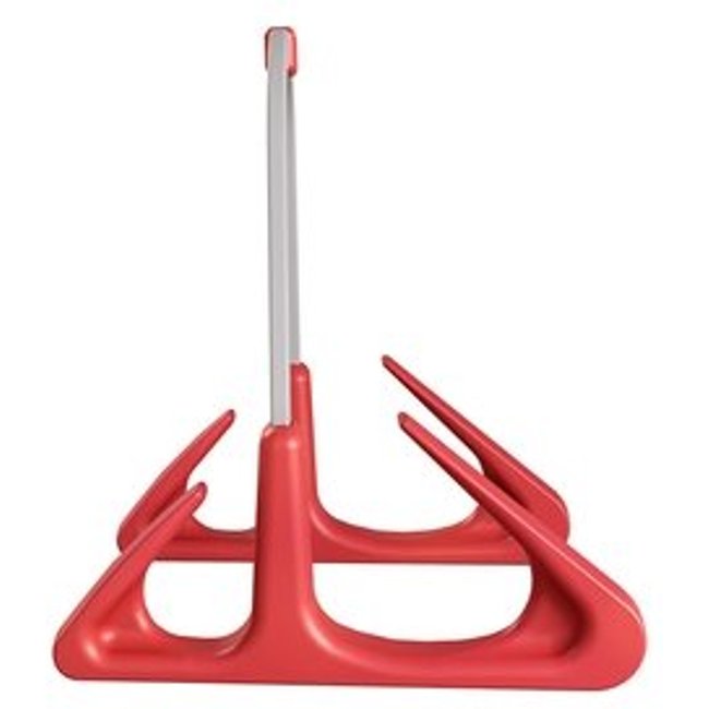 Suporte vertical para Notebook e Tablet Octoo LiteStand Vertical, Ice Silver e Vermelho - 9572