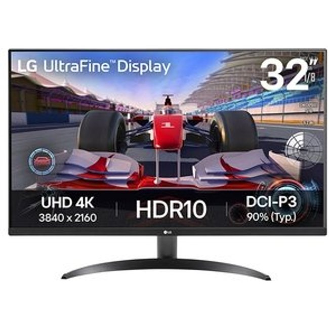 Monitor LG UltraFine 32", 4K, HDR 10, Dynamic Action Sync, Altura Ajustável, Som Integrado - 32UR500K-B.AWZM