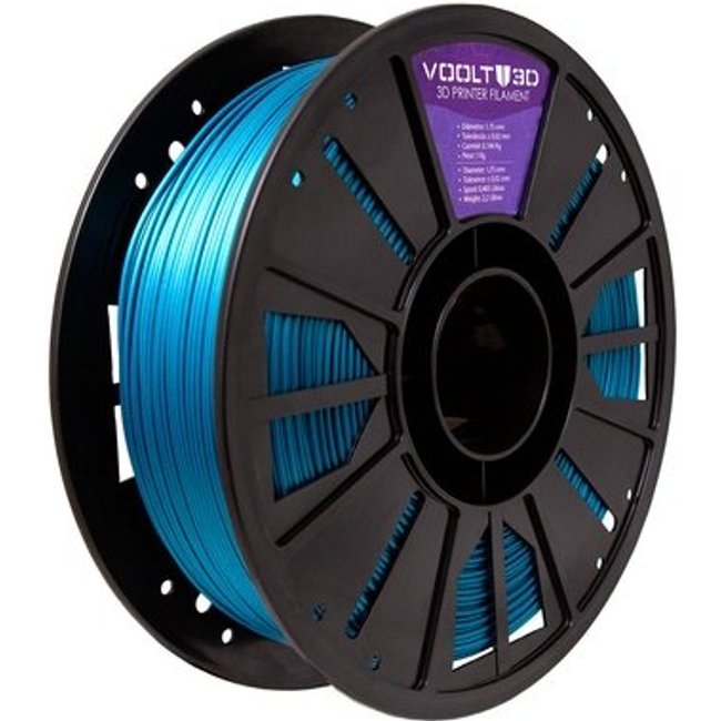 Filamento PLA Voolt3D V-Silk, Azul Metalizado, 1.75mm, 1kg - PL-AZ-MT-SK-1