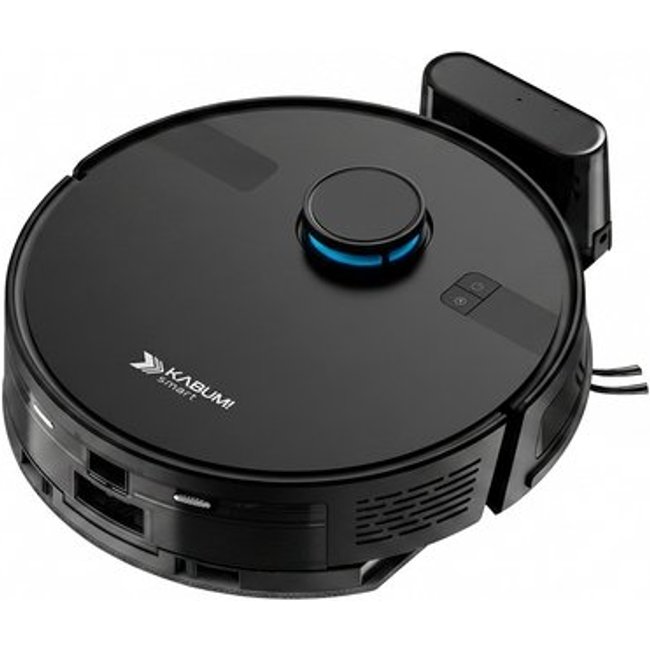 Robô Aspirador e Passa Pano KABUM! smart K800, Mapeia a Laser, 5 Modos de Limpeza, 5000Pa, APP, Recarga Automática, Preto - KSAR800PT