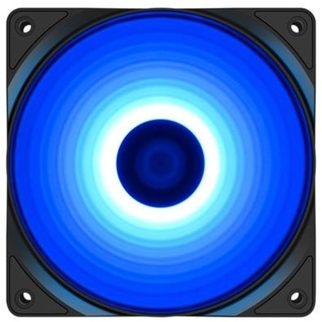 Cooler Fan Deepcool RF120B, 120mm, LED Azul, Preto - DP-FLED-RF120-BL