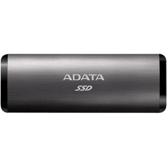 SSD Externo Adata, 1TB, USB 3.2 Gen 2 com Type C, Leitura de Até 1000MB/s, Cinza - ASE760-1TU32G2-CTI