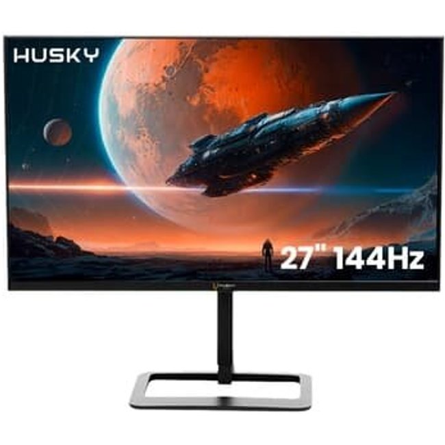 Monitor Gamer Husky Avalanche 27", Wide, 144Hz, Full HD, 1ms, IPS, DisplayPort e HDMI, Adaptive Sync, Som Integrado, Preto - HGMT004
