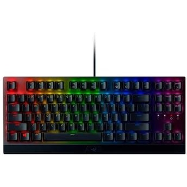 Teclado Mecânico Gamer Razer BlackWidow V3 Tenkeyless, Chroma Razer RGB, Switch Yellow, US, Preto - RZ03-03491800-R3M1