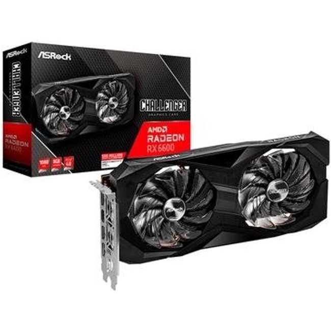 Placa de Vídeo RX 6600 CLD 8G ASRock AMD Radeon, 8GB, GDDR6 - 90-GA2RZZ-00UANF