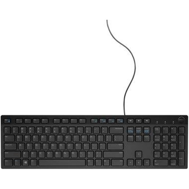 Teclado Multimídia Dell, ABNT2, Preto - KB216
