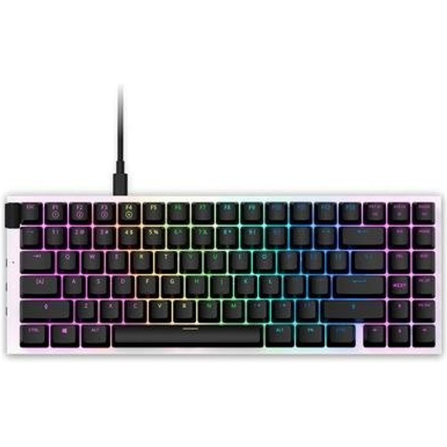 Teclado NZXT Function Mini TKL, RGB, Switch Red, Anti-Ghosting, US, Branco - KB-175US-WR