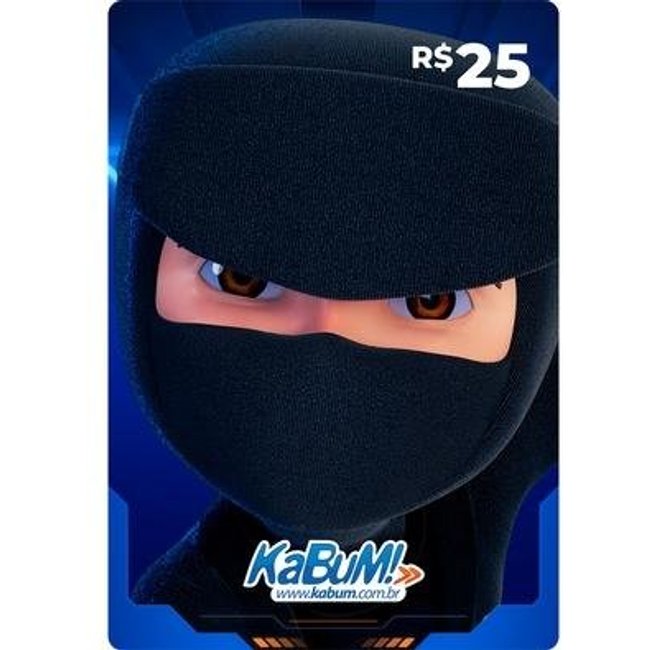 Gift Card KaBuM: 25 Reais - Código Digital