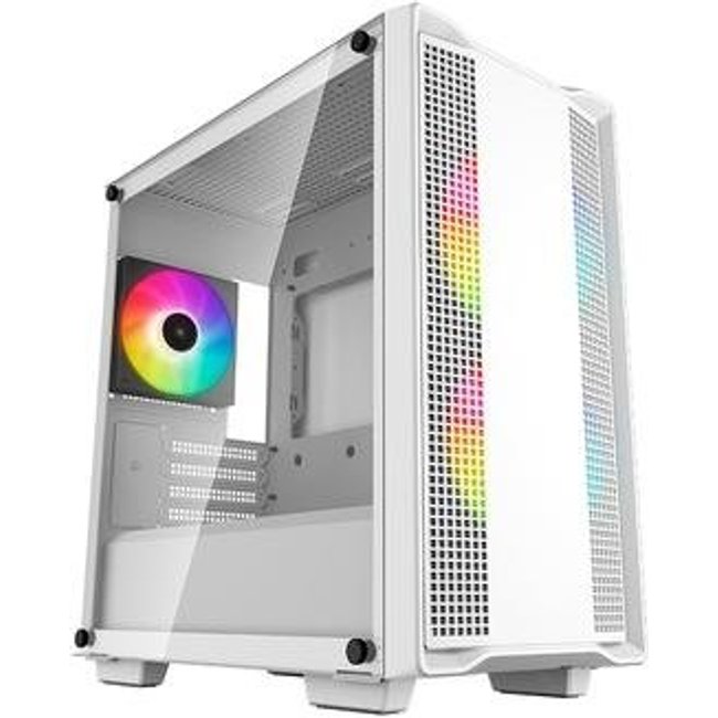 Gabinete Gamer Deepcool CC360 WH Full Tower, ARGB, M-ATX, Lateral em Vidro Temperado, Branco - R-CC360-WHAPM3-G-1