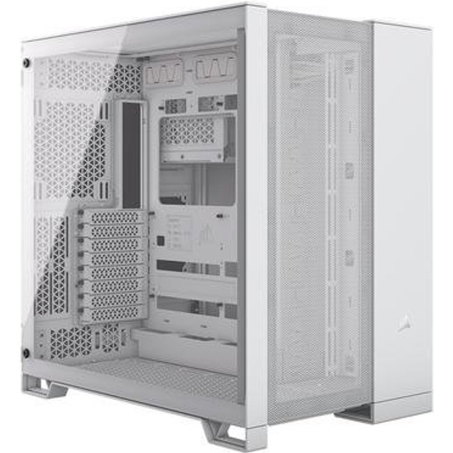 Gabinete Gamer Corsair 6500D, Mid-Tower, E-ATX, Frente e Lateral em Vidro Temperado, Sem FANs, Branco - CC-9011260-WW