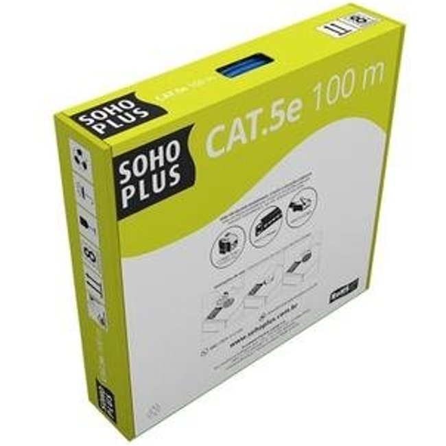 Cabo de Rede CAT.5e Furukawa SOHOPLUS, 100 Metros, Branco - 23200124