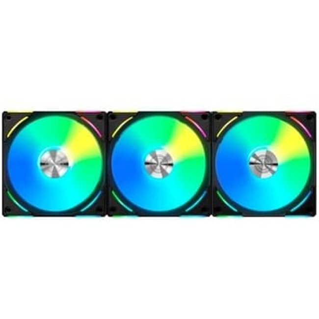 Kit com 3 Ventoinhas Lian Li UNI FAN AL V2, 120mm, RGB, Preto - UF-AL120V2-3B