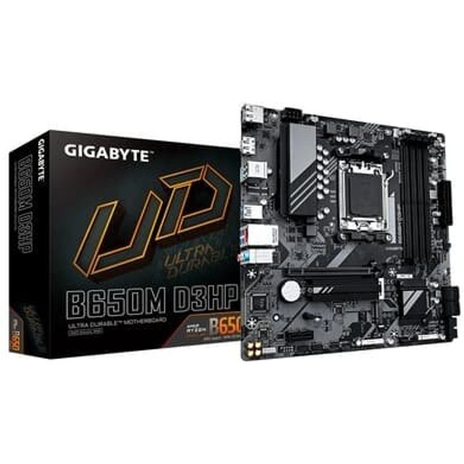 Placa-Mãe Gigabyte B650M D3HP, AMD AM5, Micro ATX, DDR5, Preto - B650M D3HP