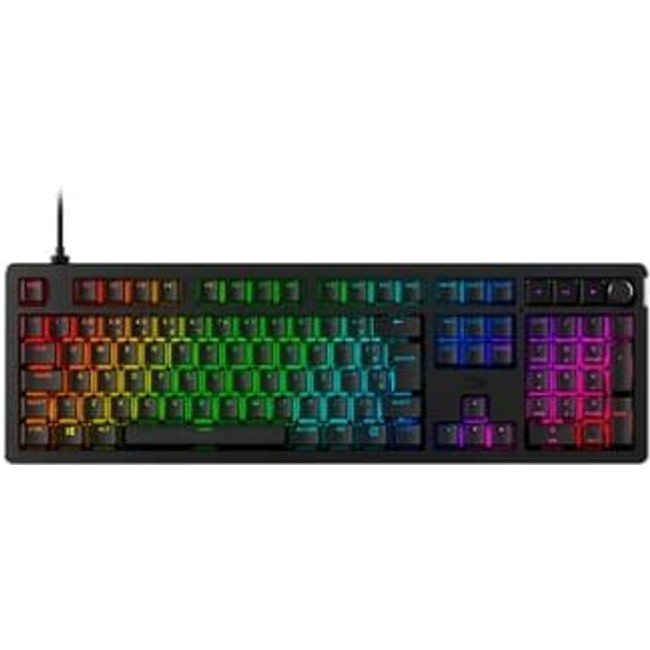 Teclado Mecânico Gamer HyperX Alloy Rise GKBD, RGB, Switches linear, Anti-Ghosting, Preto - 7G7A3AA