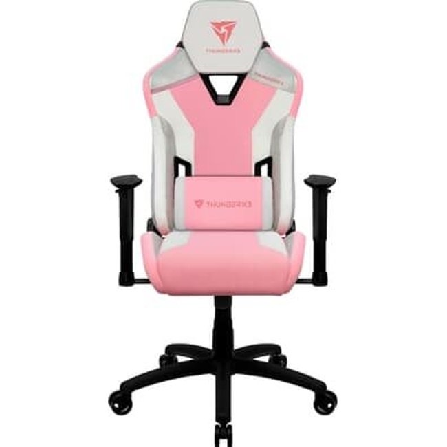Cadeira Gamer ThunderX3 78322 TC3 Sakura White, Até 120Kg, Encosto Reclinável, Air Tech, Rosa - 78322