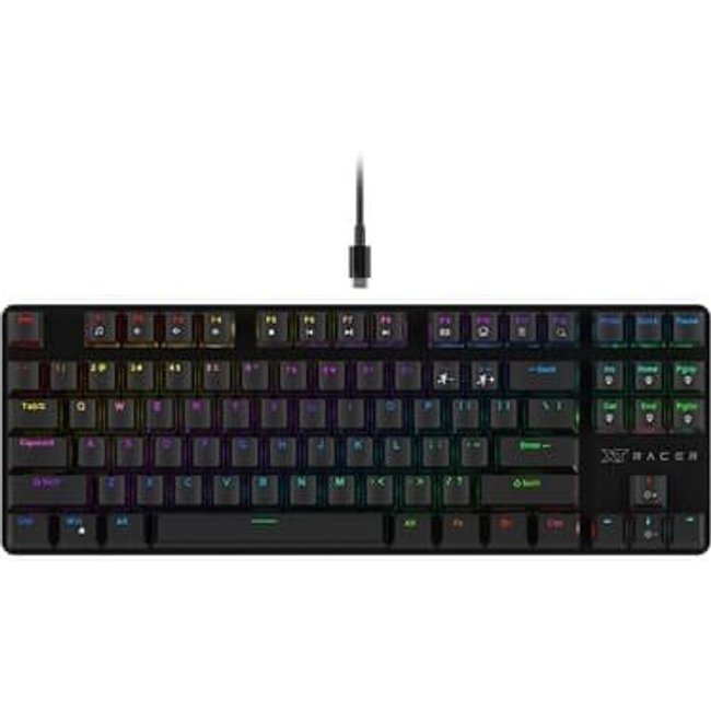 Teclado Gamer XT Racer Tank XTK-120, RGB, Anti-Ghosting, Switches OUTEMU Vermelho, ABNT2, Profissional, Preto - XTK-120