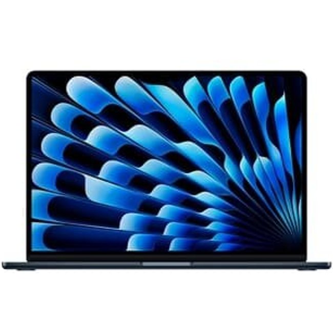 MacBook Air Apple 15" Chip M4, CPU 10 Núcleos, GPU 10 Núcleos, Neural Engine 16 Núcleos, 16GB RAM, SSD 256GB, Meia-noite - MW1L3BZ/A