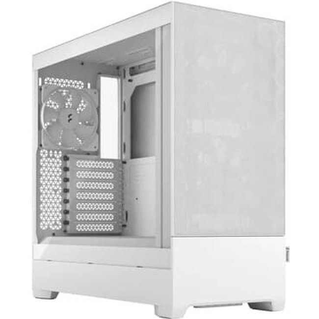 Gabinete Gamer Fractal Design Pop Air, Mid Tower, ATX, Lateral em Vidro, TG Clear, Branco - FD-C-POA1A-03