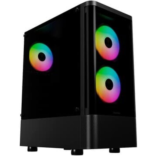 Gabinete Gamer Gamdias Talos E3 CG, Mid Tower, ARGB, ATX, Lateral em Vidro Temperado, Preto - TALOS E3 CG