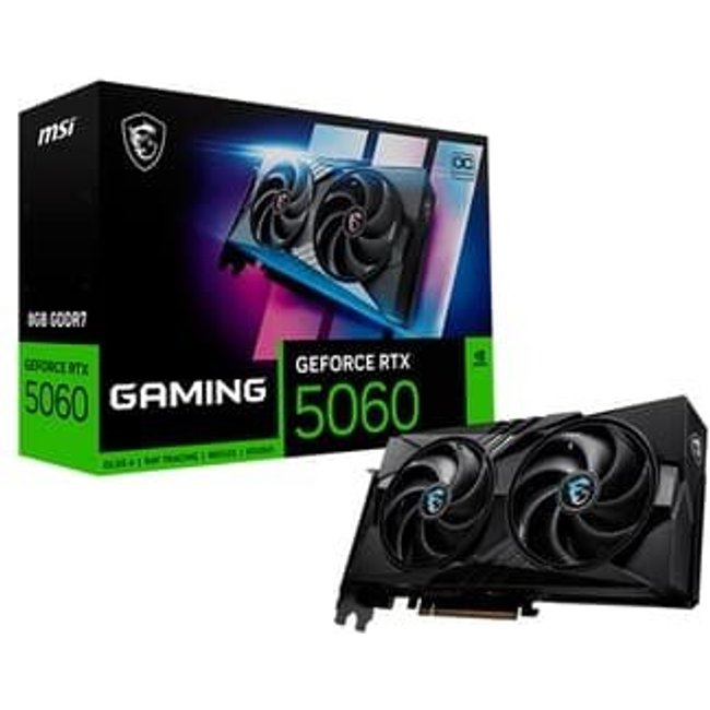Placa de Vídeo MSI RTX 5060 8G GAMING OC NVIDIA Geforce, 8GB, GDDR7, 128bits, DLSS 4, OpenGL 4.6 - Geforce RTX 5060 8G GAMING OC