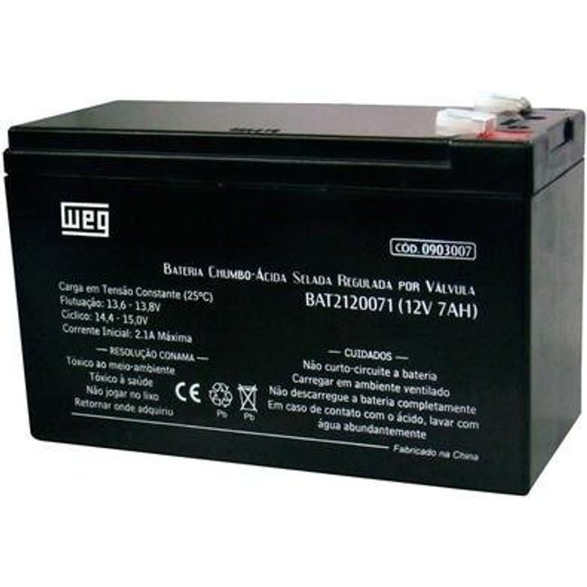 Bateria WEG Selada - VRLA 12V/7AH 13293745