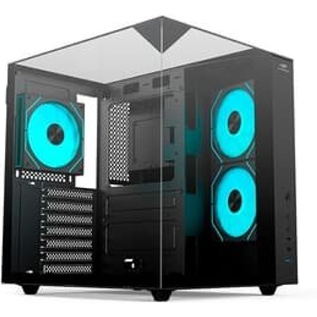 Gabinete Gamer C3Tech Aquarius, Mid Tower, Lateral em Vidro, Preto - MT-G950BK