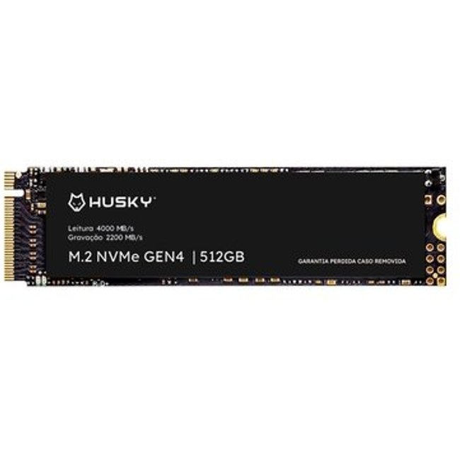SSD Husky ThunderBoost, 512GB, M.2 2280, PCIe 4.0 x4, NVMe, Leitura: 4000 MB/s, Gravação: 2200 MB/s - HSSD512GEN4