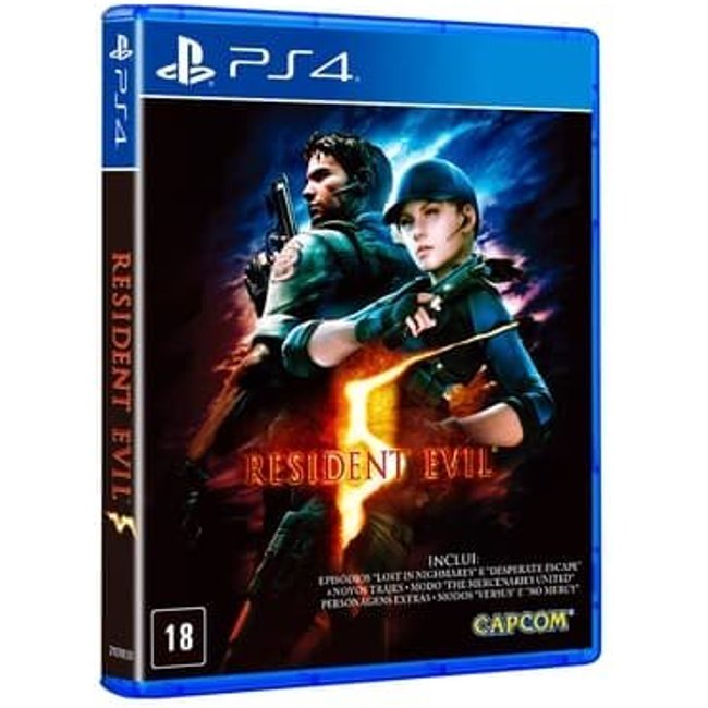 Jogo Resident Evil 5, PS4 - CP000022PS4