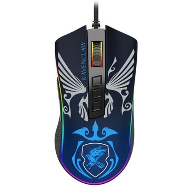 Mouse Gamer Redragon Harry Potter Corvinal, RGB, 12400 DPI, Sensor Pixart PMW3327, USB, Preto e Azul - HP-711R