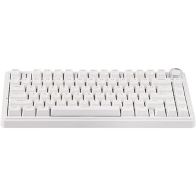 Teclado Mecânico Gamer AULA F75, RGB, Switch Red, Keycaps PBT, Hotswap, Branco - AULA-F75-Wired-WH-R