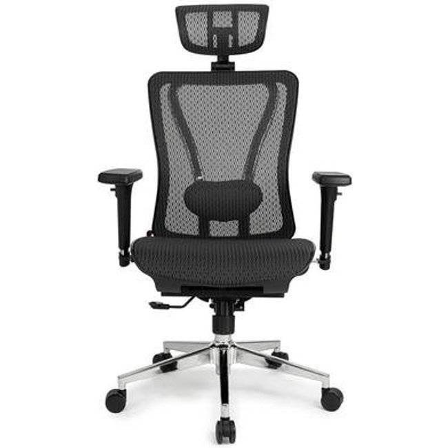 Cadeira de Escritório Ergonômica DT3 Moira, Até 150kg, Apoio de Cabeça e Braço 3D, Cilindro Classe 4, Preto - 11214-9