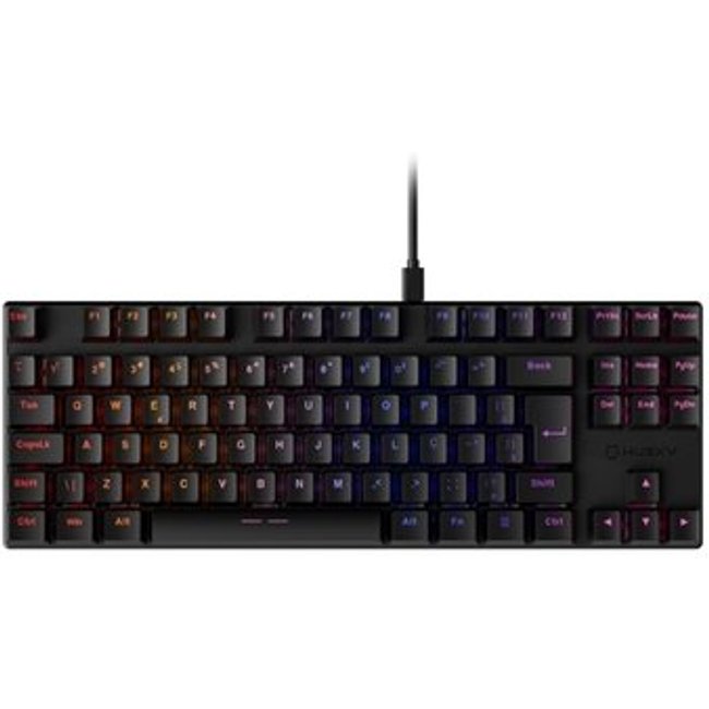 Teclado Mecânico Gamer Husky Harbor, ABNT2, RGB, Switch Gateron Red, Hotswap, Preto - HTG210PTVR