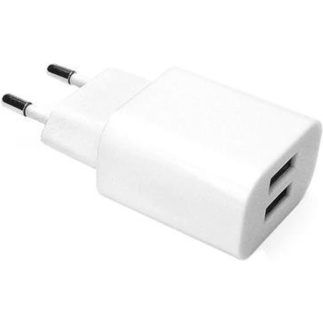 Carregador de Parede Geonav Essential, 2xUSB, 2.1A, Branco - ESACW2