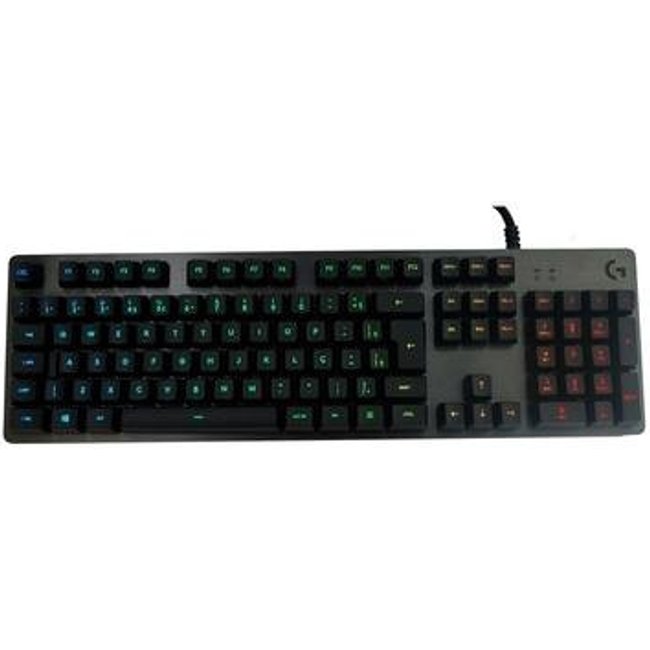 Teclado Mecânico Gamer Logitech G512 Carbon com Layout ABNT2, RGB LIGHTSYNC, USB Passthrough, Switch Exclusivo GX Brown - 920-009400