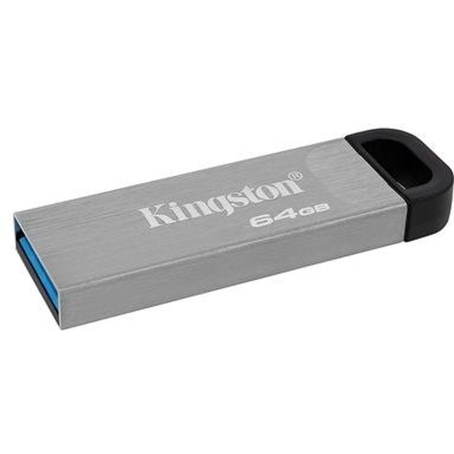 Pen Drive 64GB Kingston DataTraveler Kyson, USB 3.2 Gen 1, Leitura de 200MB/s, Metal - DTKN/64GB