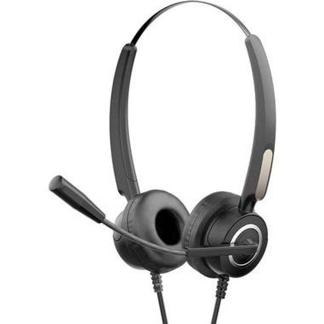 Headset HP DHE-8000, Drivers 30mm, USB, Plug And Play, Com Microfone Flexível, Compatível com Windows e Mac, Preto