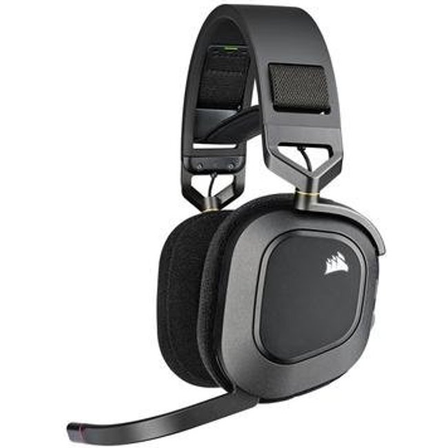 Headset Gamer Sem Fio Corsair HS80 Premium, RGB, Surround, Dolby Atmos, Wireless, Drivers 50mm, Preto - CA-9011235-NA