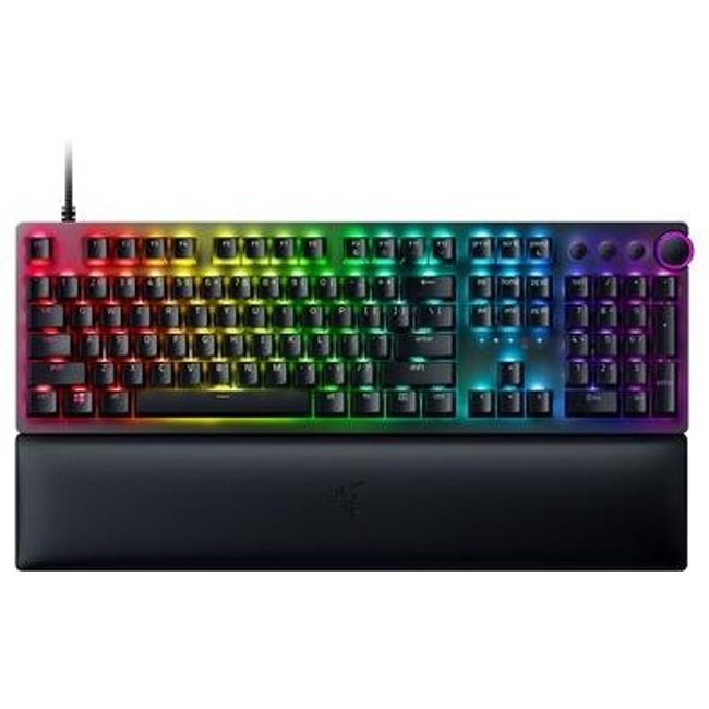 Teclado Gamer Razer Huntsman V2, Chroma RGB, Switch Óptico Red, com Apoio de Pulso, Preto - RZ03-03930200-R3U1