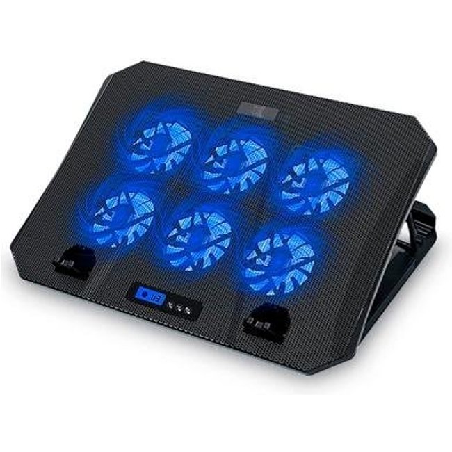 Suporte para Notebook Maxprint Popmax High, 5x Ajustes, 6x Fans, 2x USB, Até 15.6, Preto - 60000119