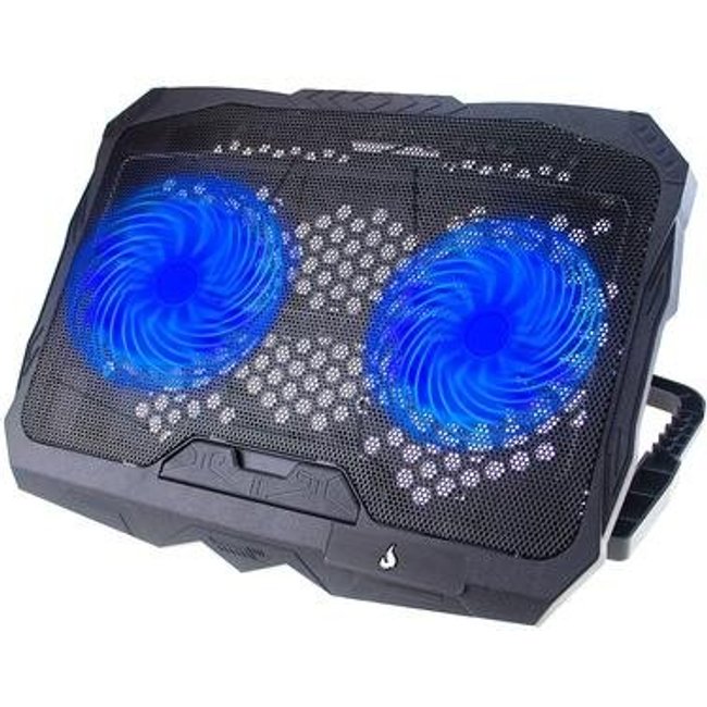 Base com Cooler para Notebook Rise Mode, Galaxy Black X4, LED - RM-CN-04-BB
