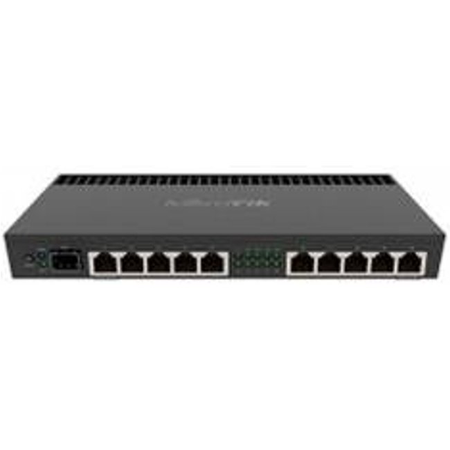 Roteador Routerboard Mikrotik RB4011IGS+RM, Gigabit SFP+, 1GB RAM, 10x Ethernet, RJ45, preto - 19331