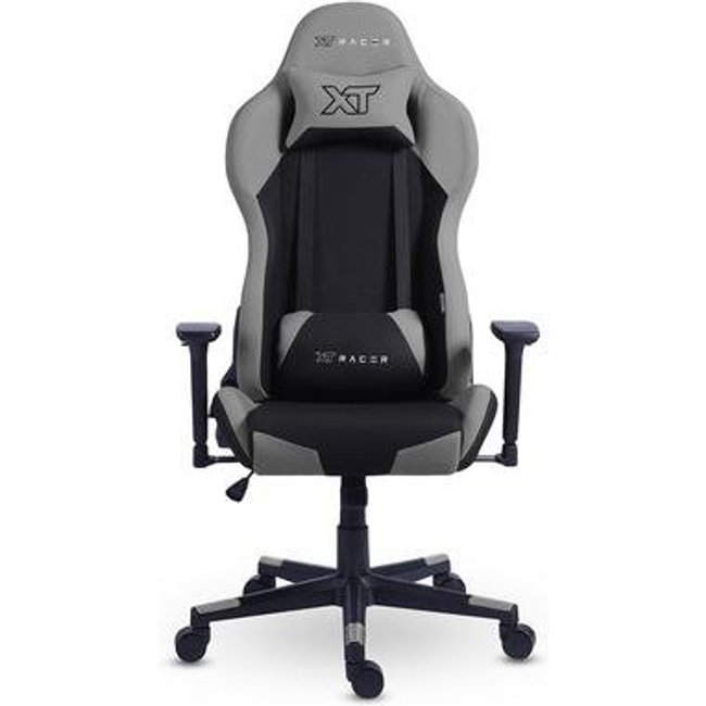 Cadeira Gamer XT Racer Defender NR17, Até 120kg, Com Almofadas, Reclinável, Descanso de Braço 3D, Preto e Cinza - XTR-032