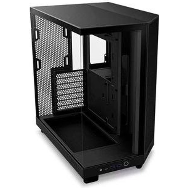 Gabinete Gamer NZXT H6 Flow, Flow Edition, ATX, Mid Tower, Lateral em Vidro Temperado, Preto - CC-H61FB-01