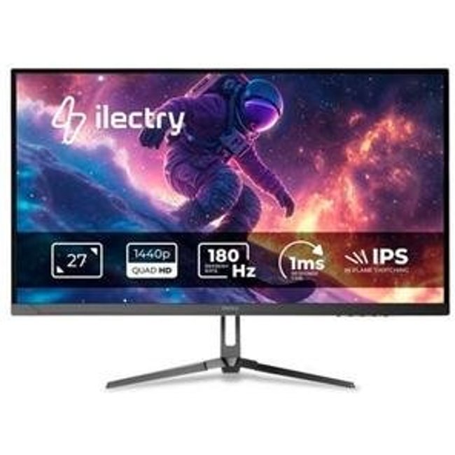 Monitor Gamer ilectry Vision 2718, 27" QHD, IPS, 180Hz, HDMI e DP, VESA, Preto - IYVISION2718