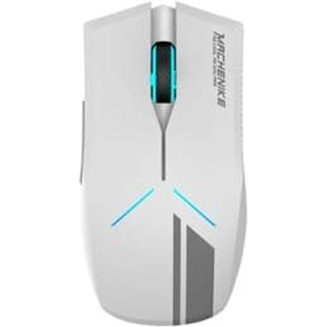 Mouse Gamer Sem Fio Machenike M72, RGB, 10.000 DPI, Wireless, Branco