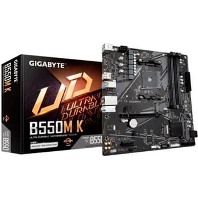 Placa Mãe Gigabyte B550M K , AMD AM4, Micro ATX, 4xDDR4 - 9MB55MK-00-10