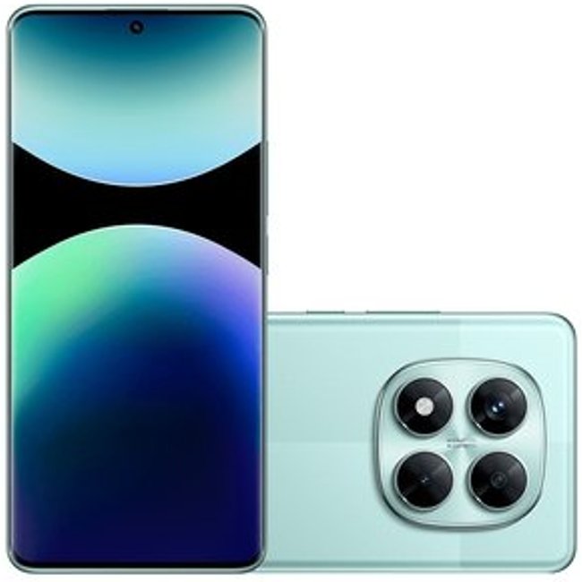 SmartPhone Xiaomi Redmi Note 14 Pro 5G, 512GB Rom, 12GB RAM, Octa Core, Câmera 200MP, Tela 6,67"" Amoled, Verde Coral - CX406VRD