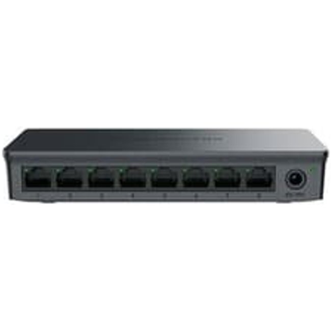 Switch Não Gerenciável Grandstream, Gigabit RJ45, 10/100/1000 Mbps, Caixa P, 8 Portas - GWN7701