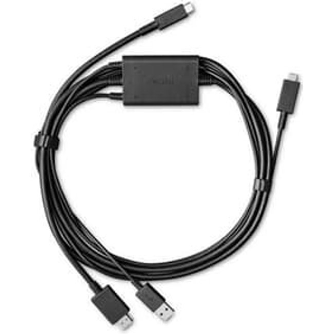 Cabo de Alimentação para Wacom One 12/13T, 3 em 1, 2.0M, Preto - ACK4490602Z